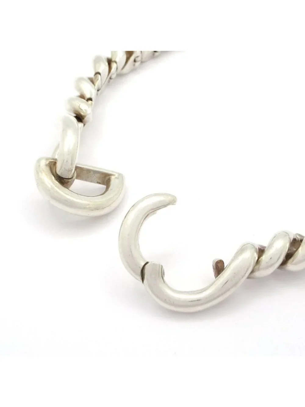 Hermes Necklace Torsade Silver